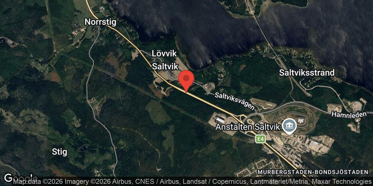 Fordonshaveri på E4 vid Saltvik påverkar framkomligheten