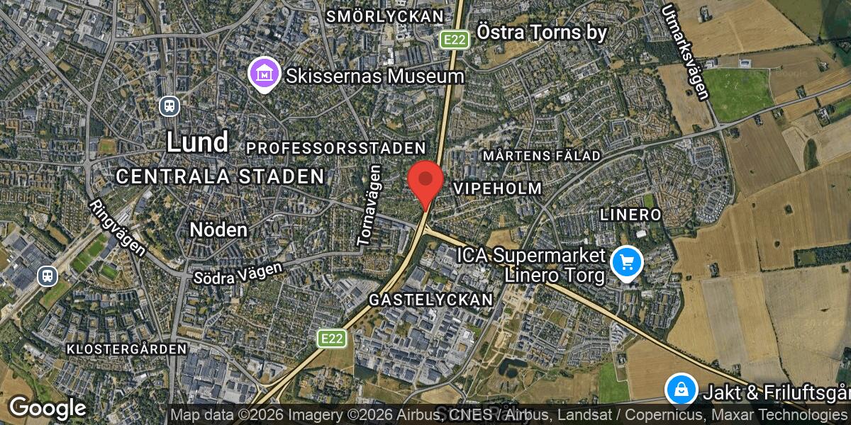 Vägarbete på E22-avfart vid Gastelyckan i Lund avslutat