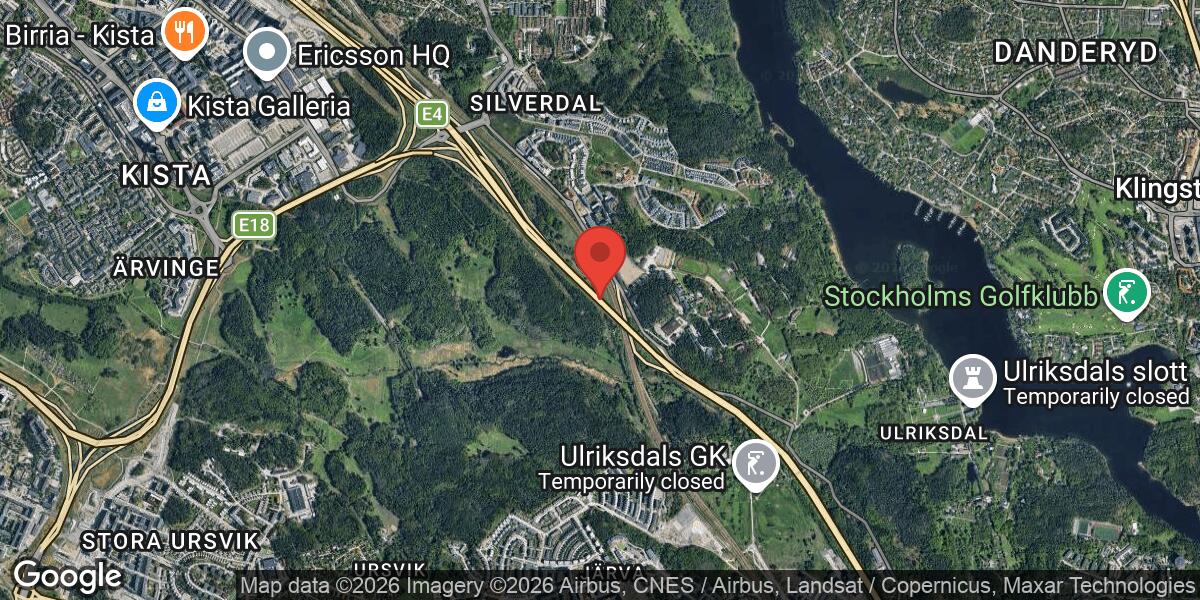 Olycka med flera fordon vid Trafikplats Sörentorp på E4 i riktning mot Uppsala