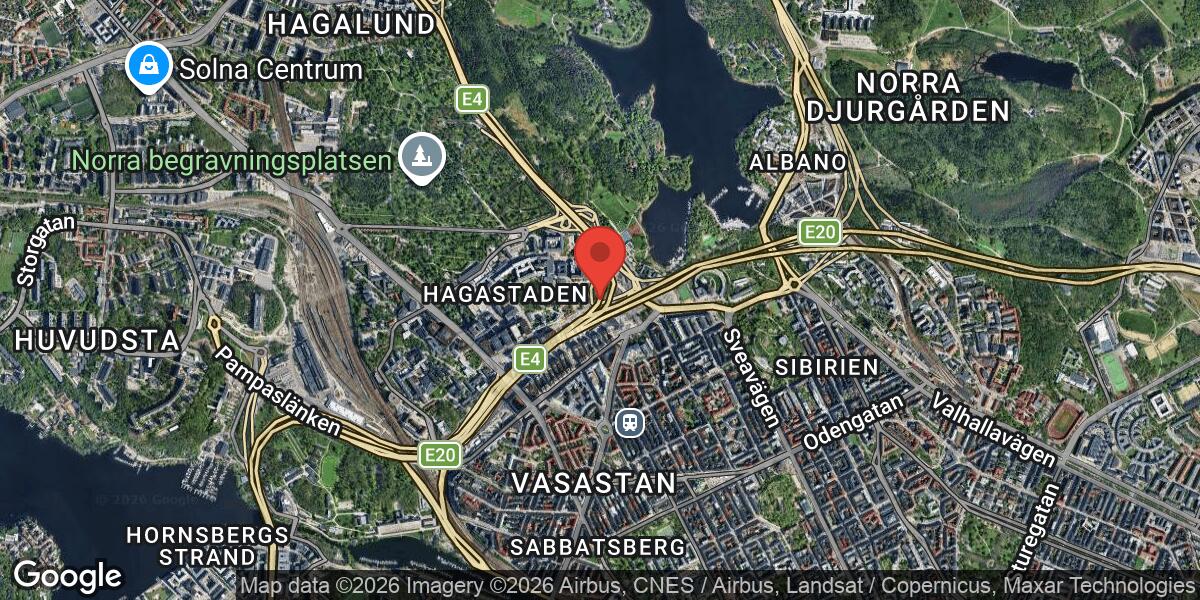 Fordonshaveri på E4 mellan Hagatunneln och Norra Länken i riktning mot Uppsala