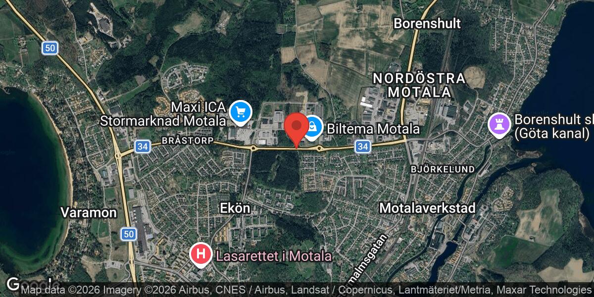 Vägarbete på Väg 34 vid Östermalmsgatan i Motala avslutat