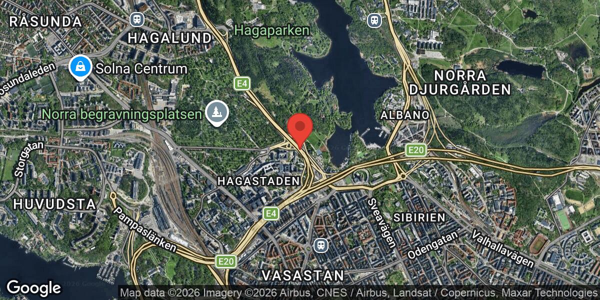 Olycka på Norra länken vid Utfart Stallmästartunneln påverkar trafiken mot Haga Norra