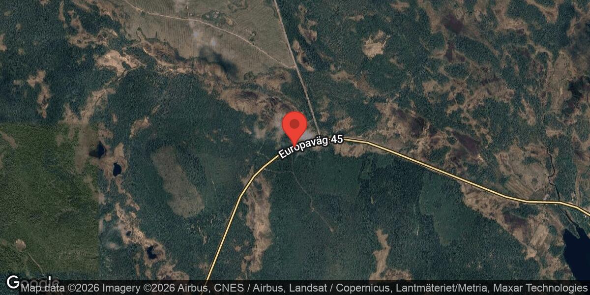 Bärgning av lastbil på E45 mellan Slagnäs Ö och Skogberget