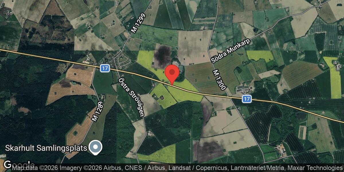 Olycka med flera fordon på väg 17 öster om Kungshult