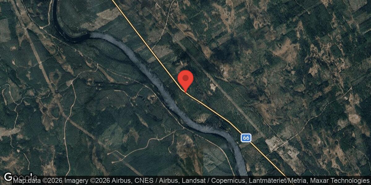 Viltolycka med älg på väg 66 mellan Malung och Limedsforsen