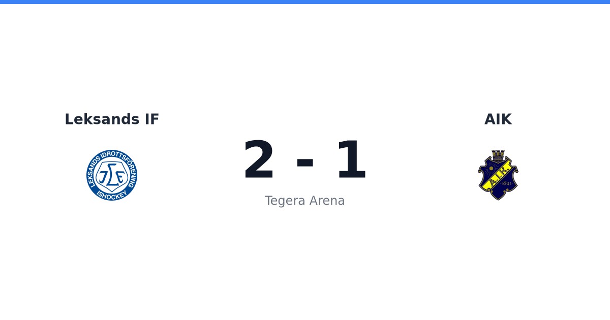 Leksands IF Ishockeymatch på Tegera Arena