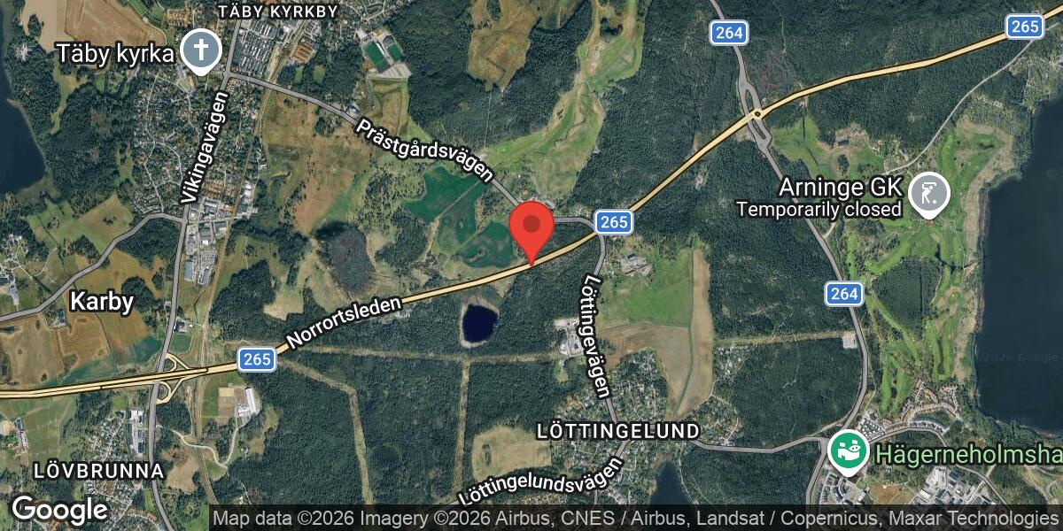 Tunneltvätt på väg 265 vid Löttingetunneln påverkar trafiken