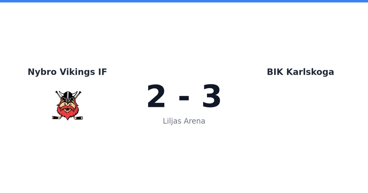 Nybro Vikings IF Hockeymatch på Liljas Arena