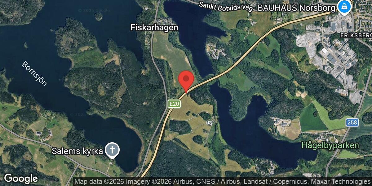 Fordonshaveri på E4 vid Fårberget i riktning mot Stockholm