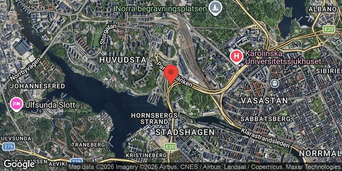 Fordonshaveri på E4 vid Trafikplats Tomteboda påverkar trafiken mot Södertälje