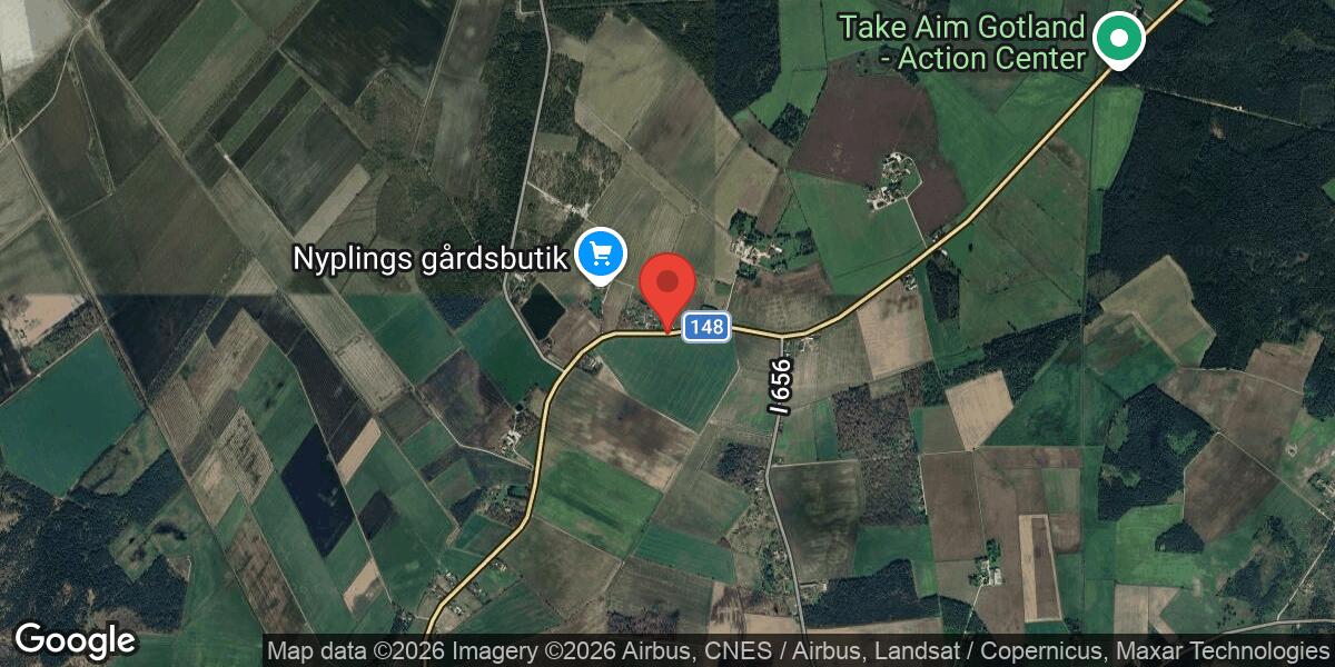 Singelolycka på väg 148 mellan Nyplings och L Hammars påverkar trafiken