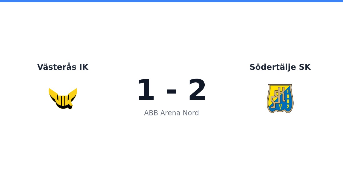 Förlust för Västerås IK hemma mot Södertälje SK med 1-2