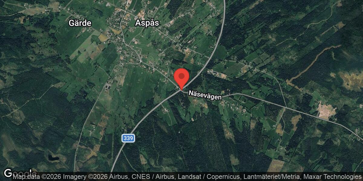 Fordonshaveri på väg 745 mellan Aspånäset och Aspås påverkar trafiken