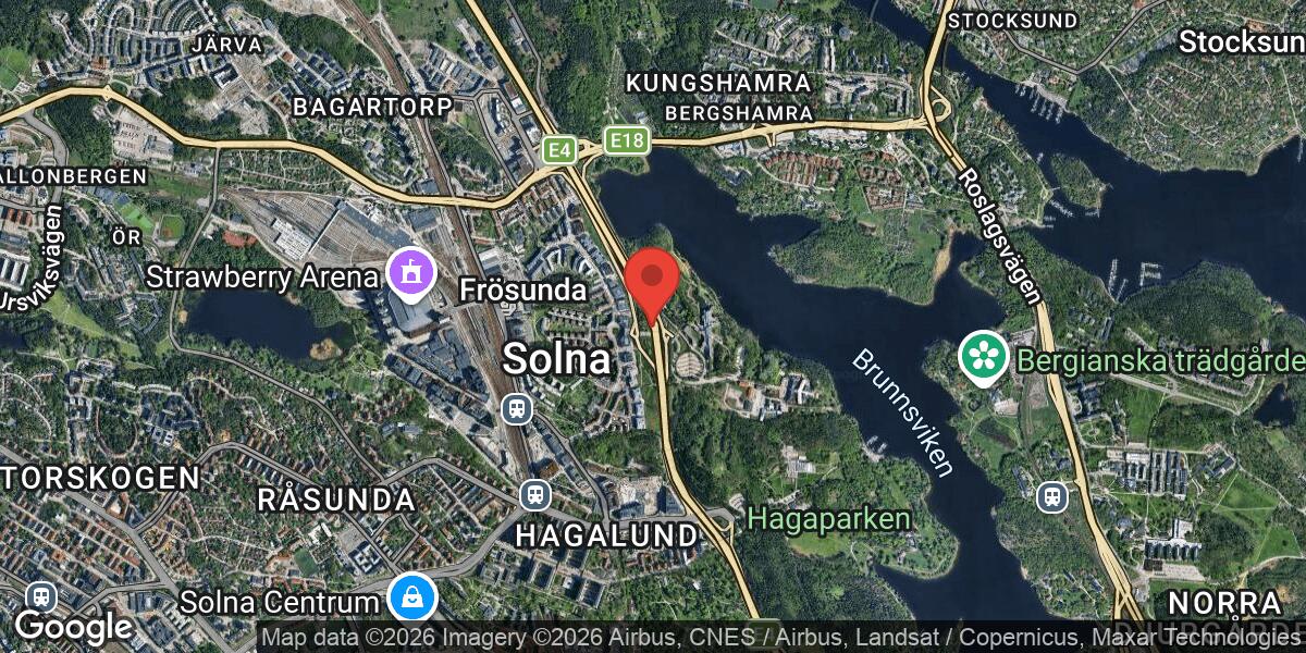 Fordonshaveri på E4 vid Trafikplats Frösunda med stor påverkan