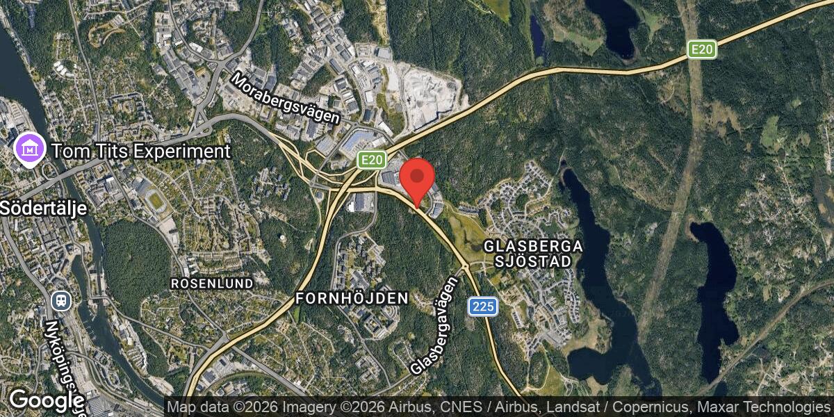 Vägarbete på väg 225 mellan Glasberga och Trafikplats Moraberg