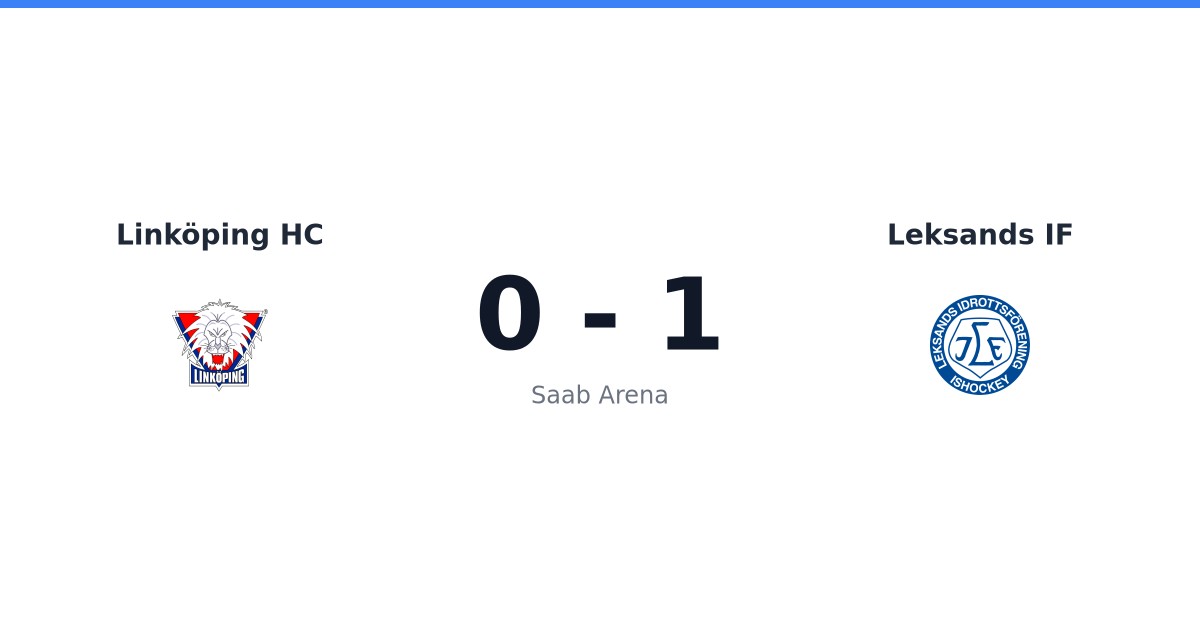 Leksand vann borta mot Linköping med 1-0