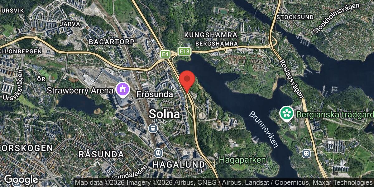 Fordonshaveri på E4 mellan Järva Krog och Frösunda påverkar trafiken mot Stockholm