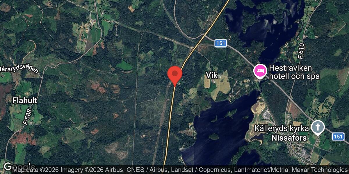 Olycka med tungt fordon på väg 26 mellan Norlida och Isaberg