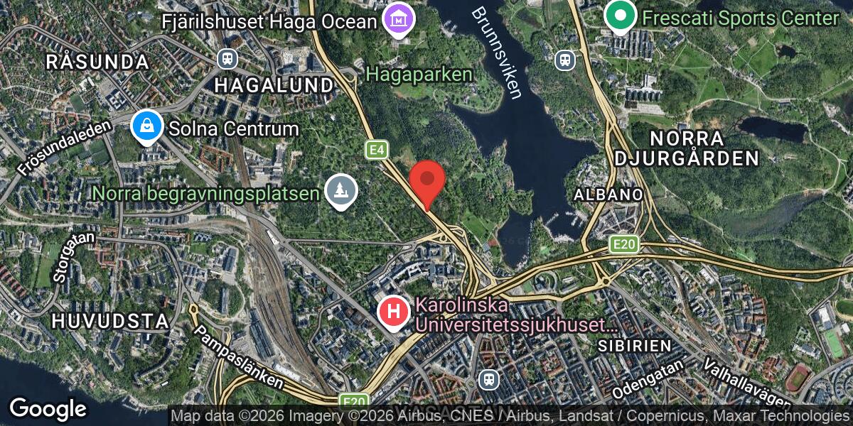 Fordonshaveri på E4 vid Trafikplats Haga Södra i riktning mot Södertälje