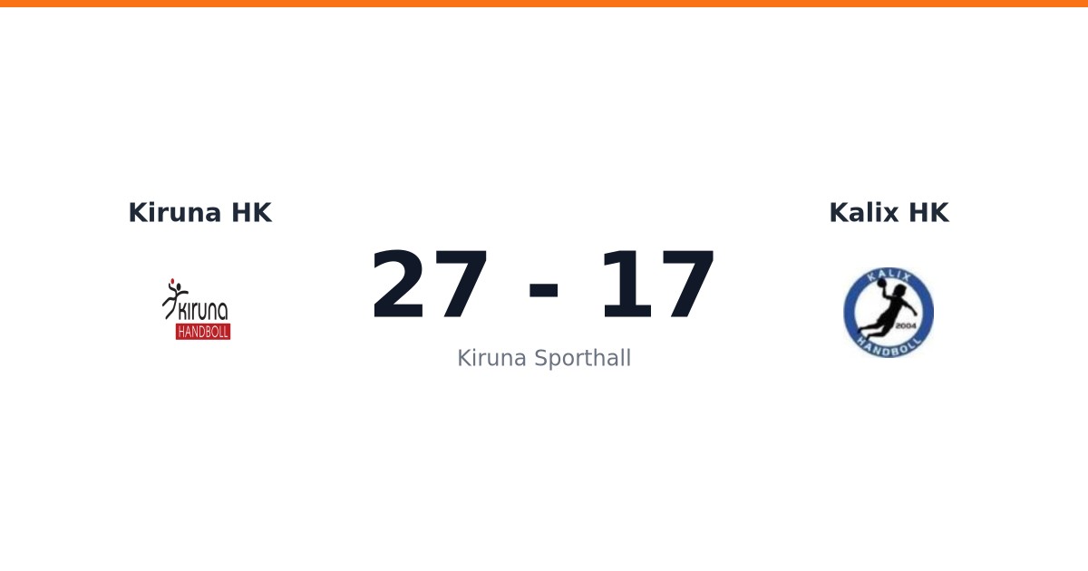 Vinst för Kiruna HK hemma mot Kalix HK