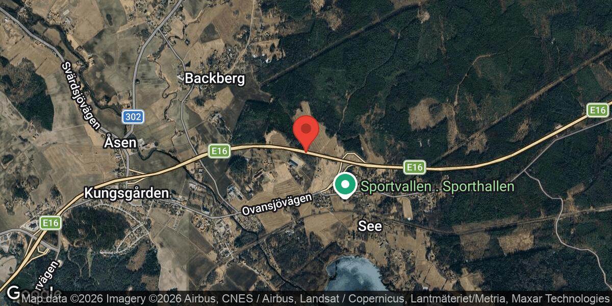 Vägarbete med begränsad framkomlighet på E16 mellan Sandviken och Tegelbruket