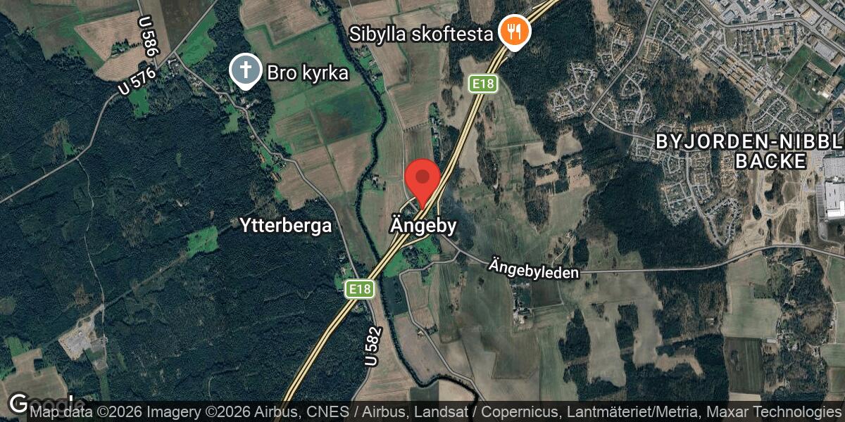 Tung transport blockerade påfarten vid Trafikplats Hedströmmen på E18