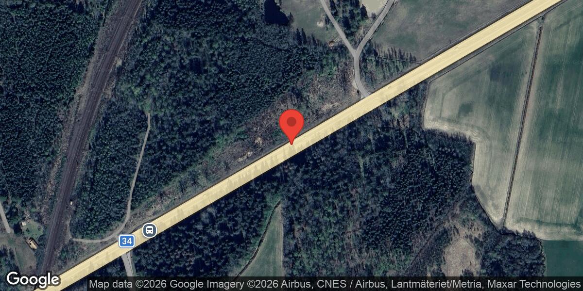 Vildsvin på väg 34 mellan Sofielund och Kohagsmossen påverkar trafiken