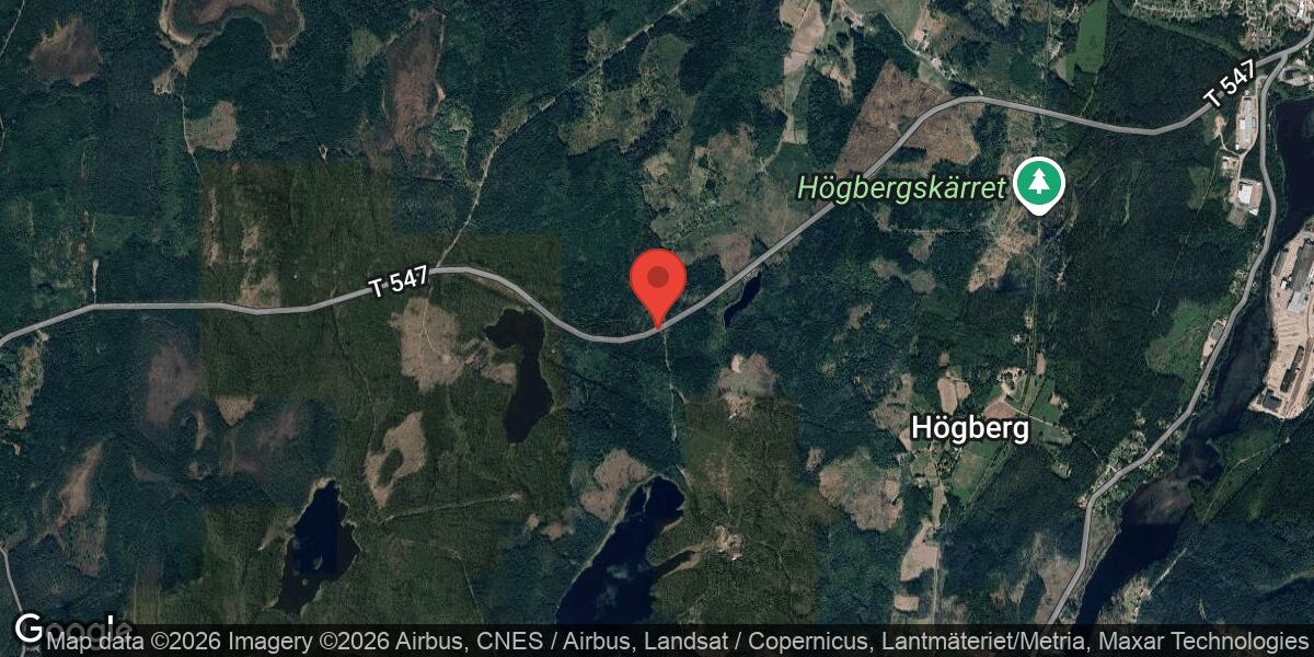 Två personbilar krockade på väg 547 mellan Grytsjön och Degerfors