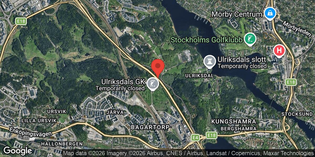 Fordonshaveri på E4 vid Trafikplats Järva Krog i riktning mot Uppsala