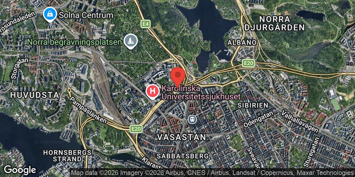 Fordonshaveri på E4 vid Eugeniatunneln i riktning mot Södertälje