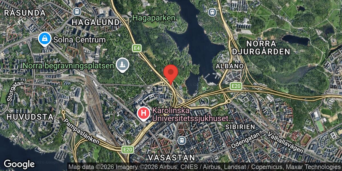 Lastbilshaveri på E4 vid Trafikplats Haga Södra i riktning mot Uppsala