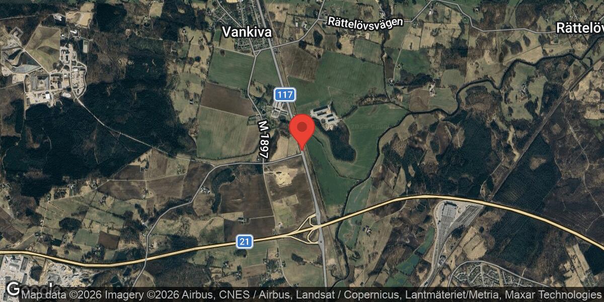 Trafikolycka med flera fordon på väg 117 mellan Vankiva och Hässleholm