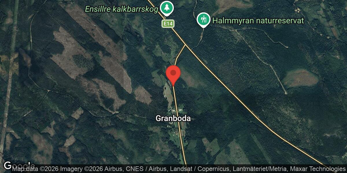 Nedfallet träd på väg 83.01 mellan Hallsta och Granboda påverkar trafiken