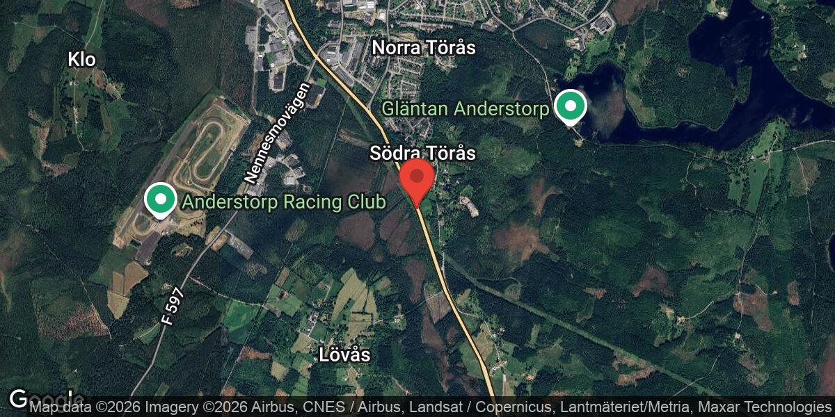 Singelolycka på väg 27 vid Anderstorp påverkar trafiken