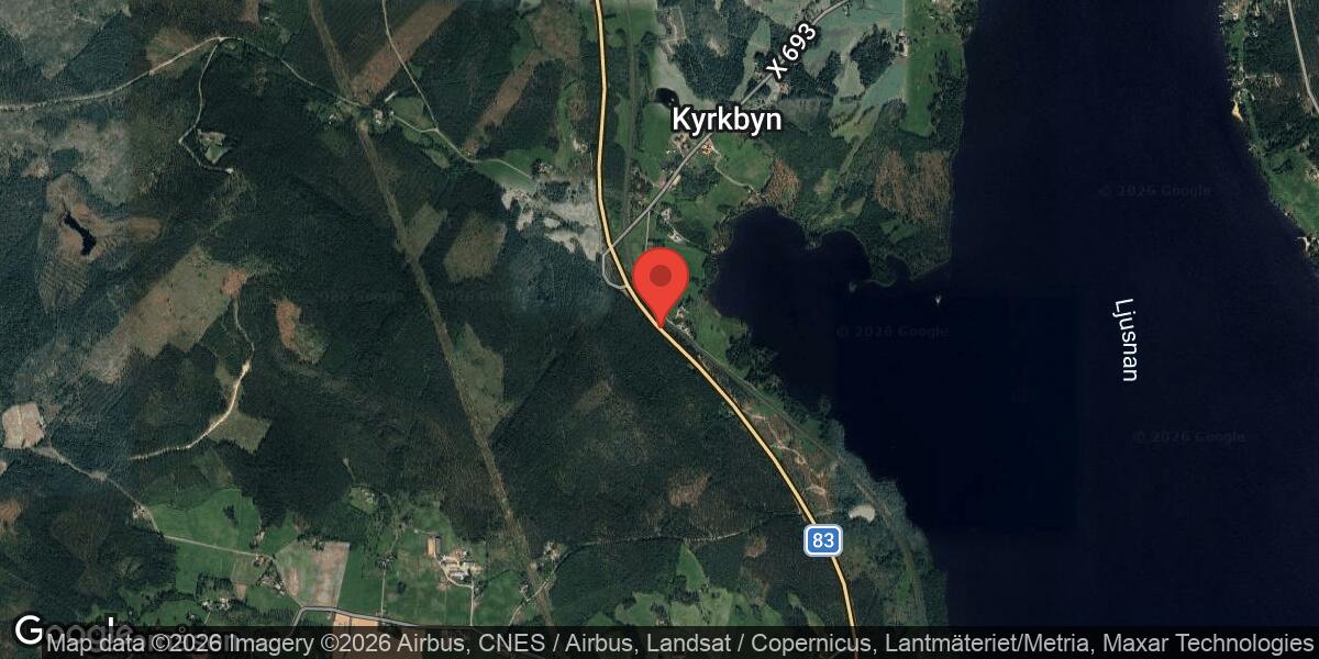 Fordonshaveri på väg 83 mellan Simeå N och Karsjö påverkar trafiken