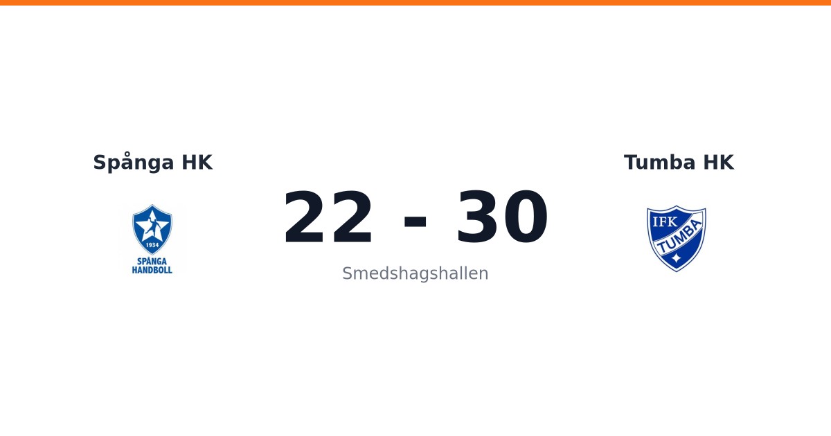 Tumba HK vann borta mot Spånga HK