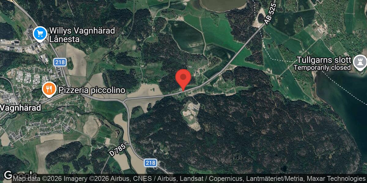 Singelolycka påverkar väg 800 vid Tullgarn