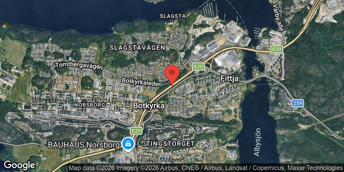 Sandsopning på E4 vid Trafikplats Fittja i riktning mot Stockholm