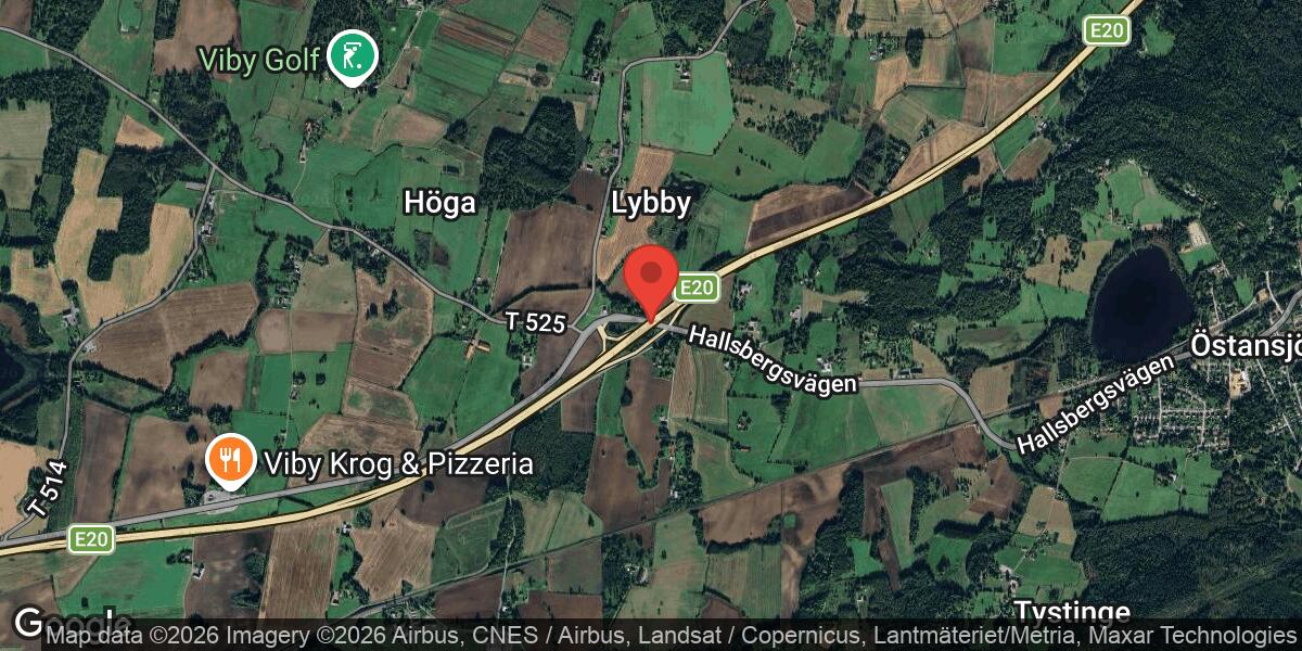 Föremål på vägen på E20 mellan Vallby och Brändåsen