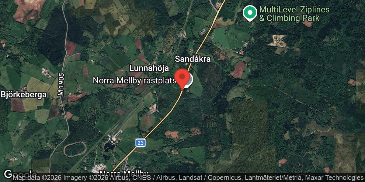 Singelolycka på väg 23 norr om Sösdala orsakar stor påverkan