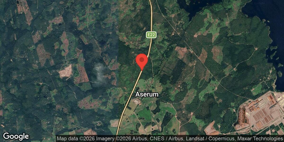 Vägarbete på E22 mellan Oskarshamn och Ålem den 18 mars