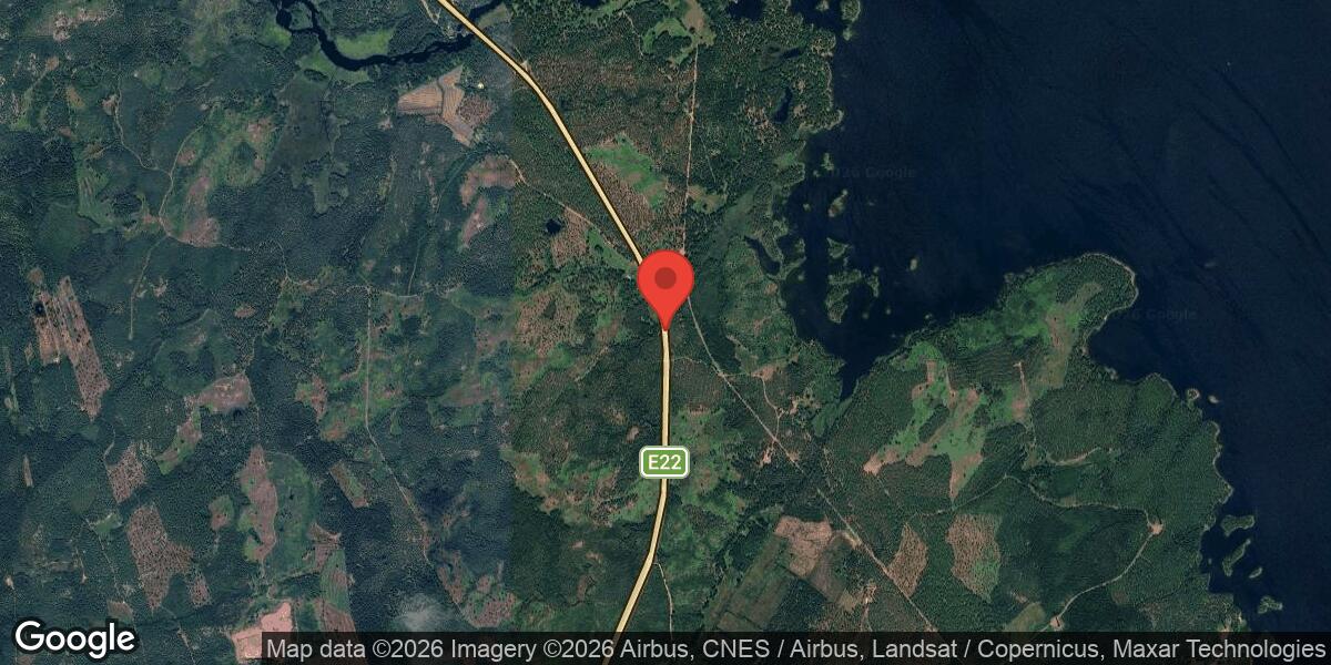 Vägarbete på E22 mellan Påskallavik och Mönsterås den 19 mars