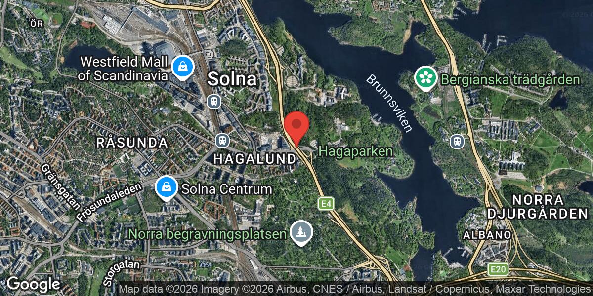 Fordonshaveri på avfarten vid Frösundaleden vid Trafikplats Haga Norra