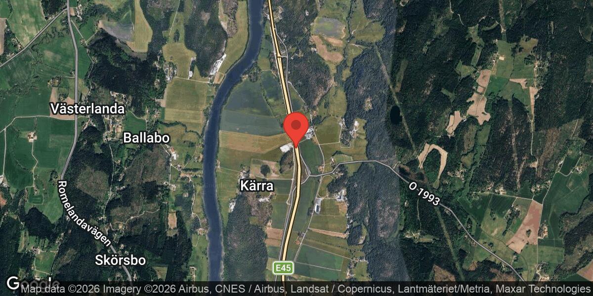 Fordonshaveri på E45 mellan Glässnäs och Lödösemotet