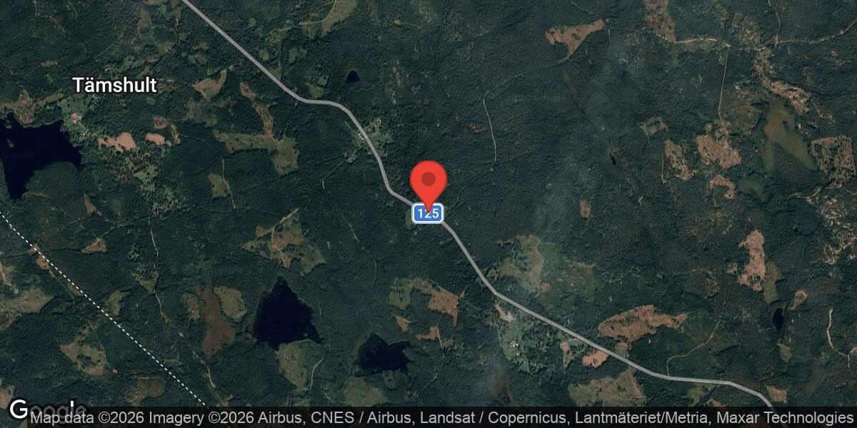 Vägarbete på Väg 125 mellan Grönskåra och Kråksmåla den 23 mars