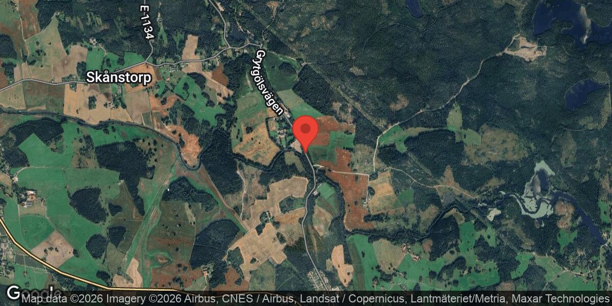 Vägarbete vid Sonstorp på Väg 1165 den 23 mars 2026