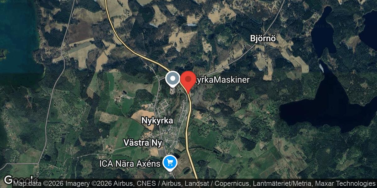 Vägarbete på Väg 50 norr om Motala den 23 mars 2026