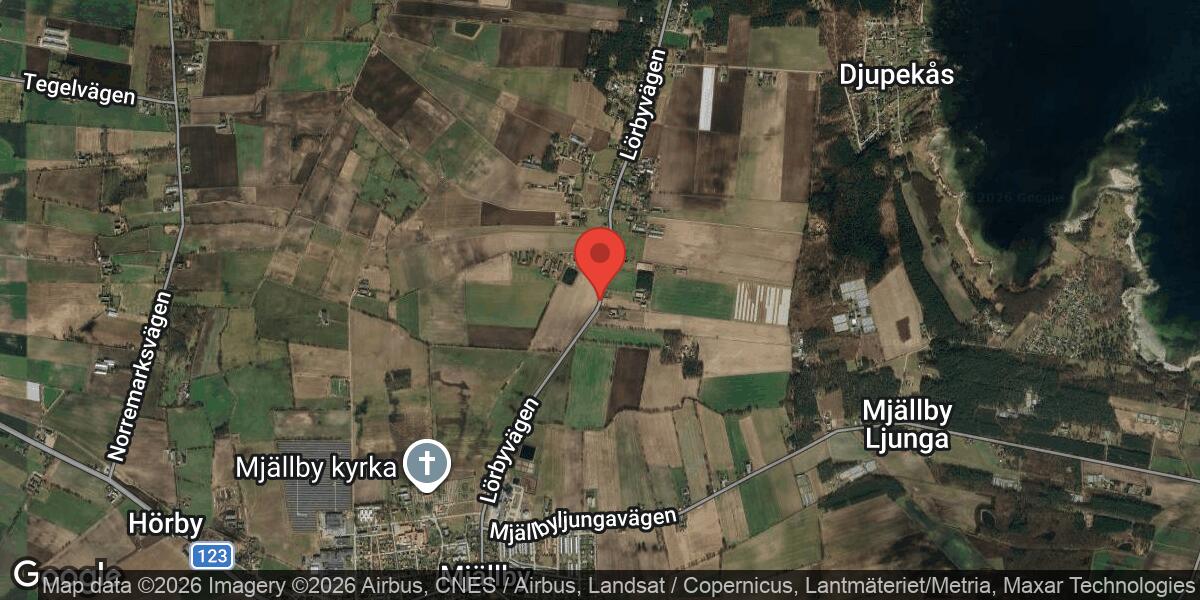 Vägarbete på Väg 516 vid Lörby den 23 mars 2026