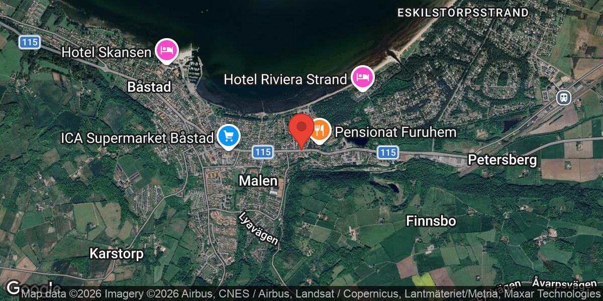 Vägarbete på Väg 115 i Båstad med liten påverkan