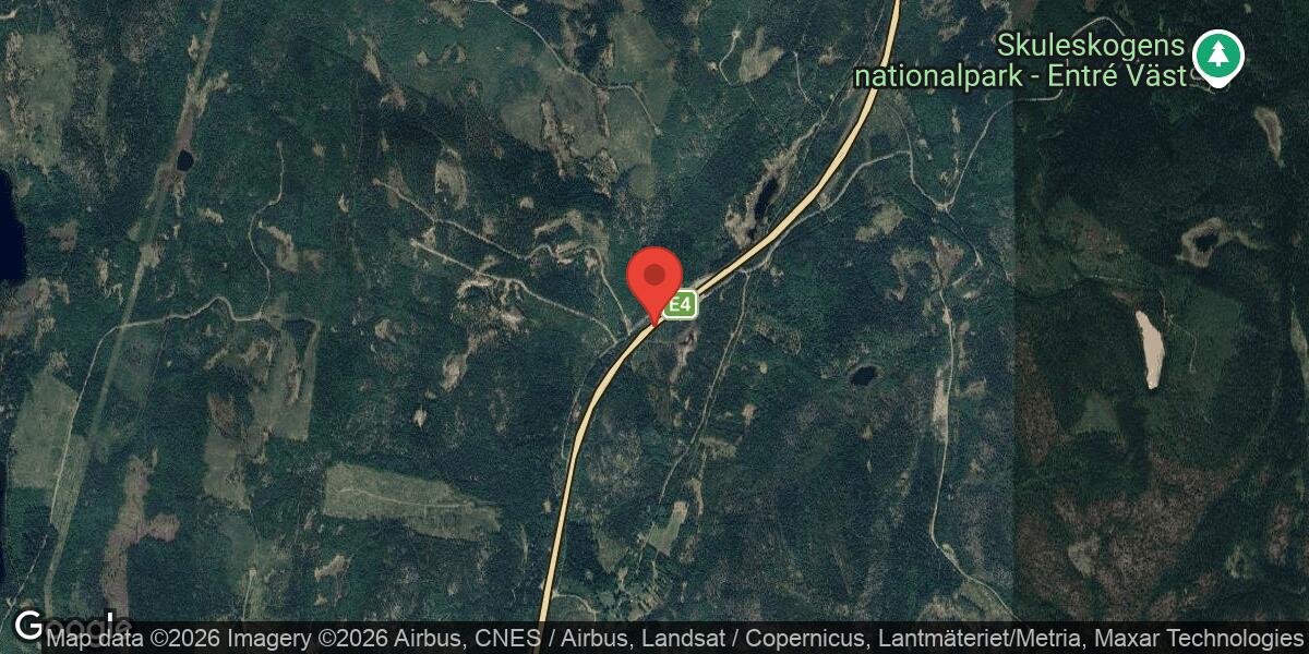 Lastbilshaveri orsakade avstängning på E4 mellan Berg och Skule